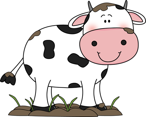 Baby Cow Clipart Clipart Panda - Cow Clipart Transparent Background (500x402)