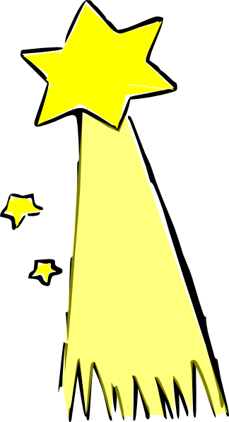 Shooting Star Clipart Black And White Clipart Panda - Shooting Star Clip Art (324x597)