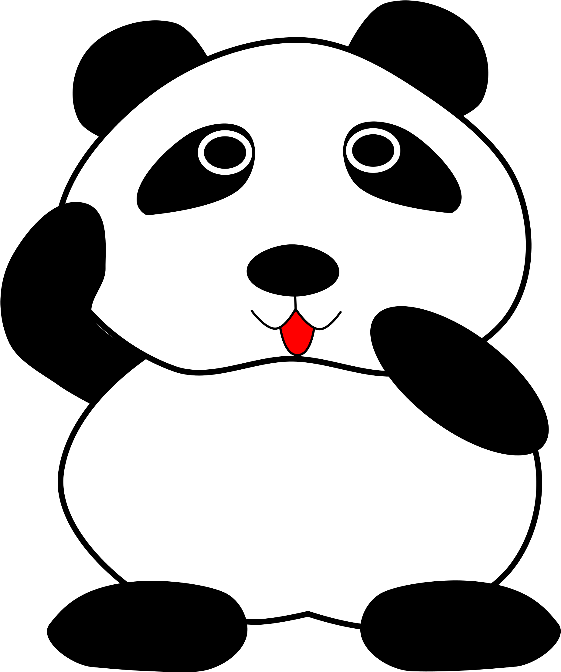 Panda Clipart Panda Clipart - Zazzle Panda Iphone/ipad Fall Barely There Iphone 6 (2400x2400)
