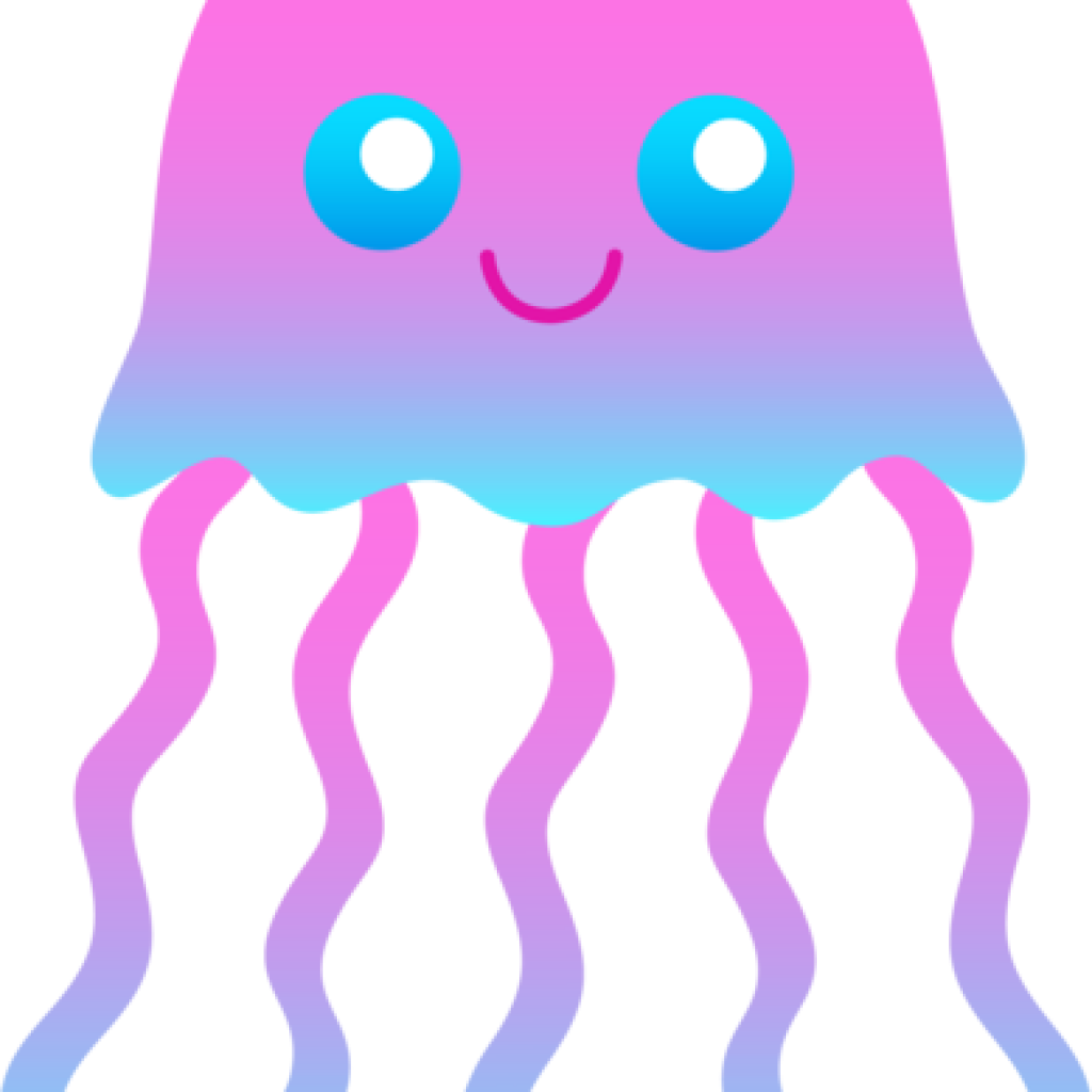 Jellyfish Clipart Cute Jellyfish Clipart Clipart Panda - Jellyfish Transparent Background Jpeg (1024x1024)