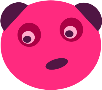 Free Pink Panda Face - Clipart Pink Pandas (637x900)