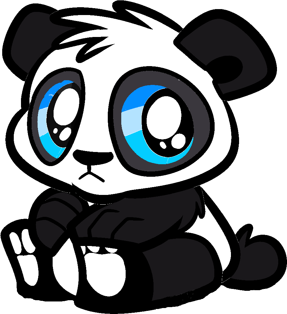 Panda Bear Cartoon Cute Images Pictures - Cute Panda Drawing (1009x1046)