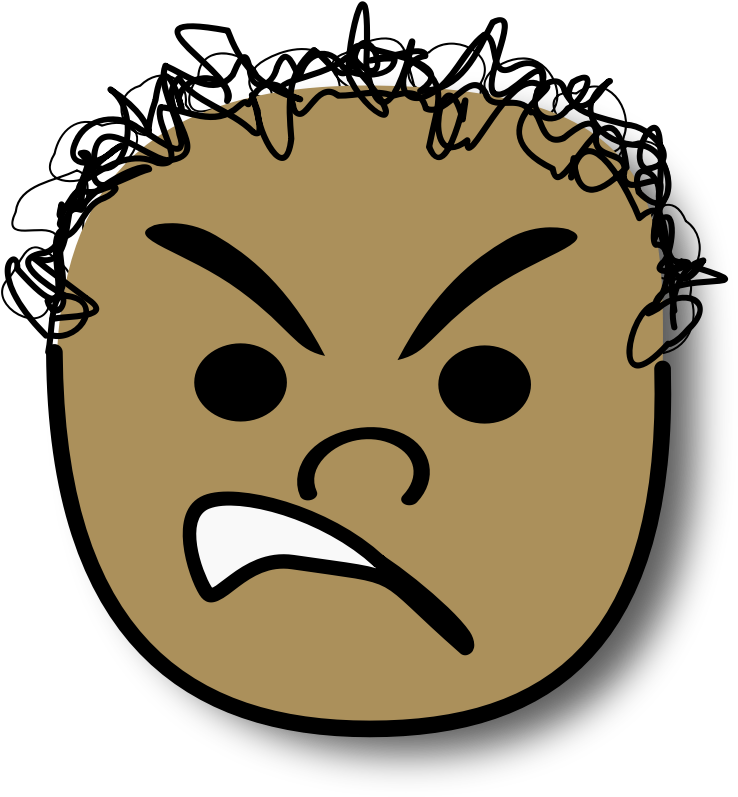 Clipart - Ale Enfurecido - Angry Boy Face Clipart (800x800)