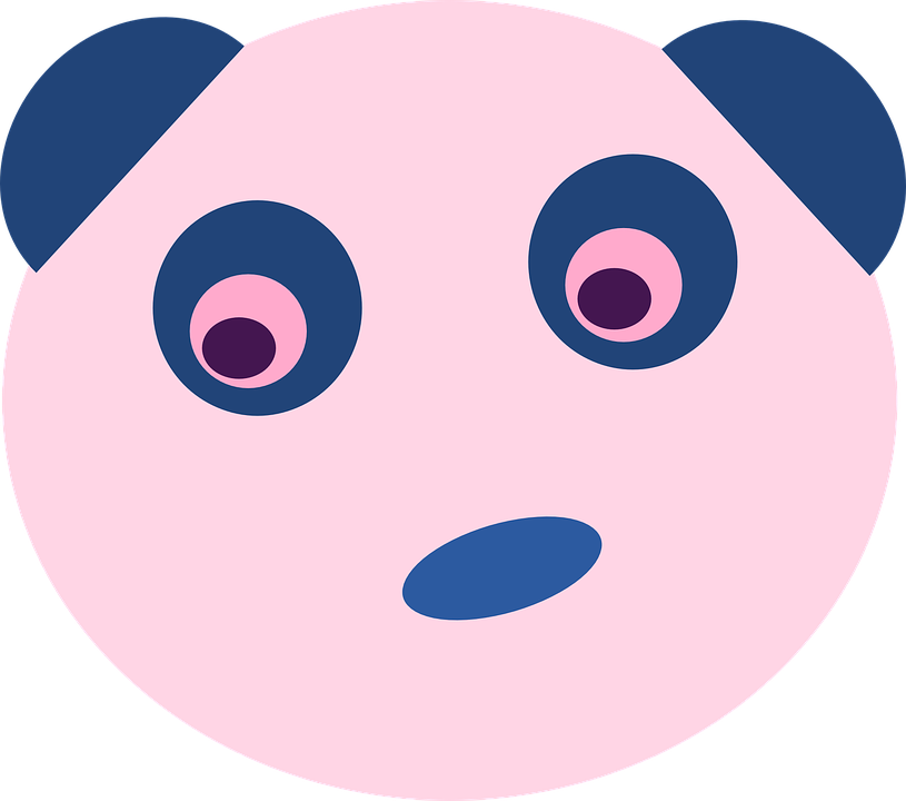 Blue Panda Face Clip Art - Giant Panda (815x720)