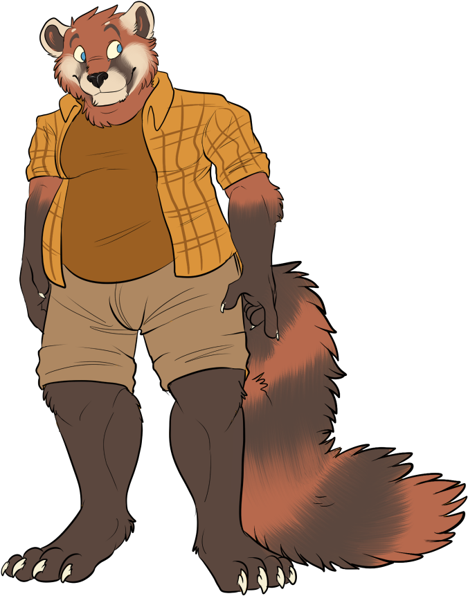 Red Panda Clipart Chubby - Chubby Fat Red Panda (722x900)