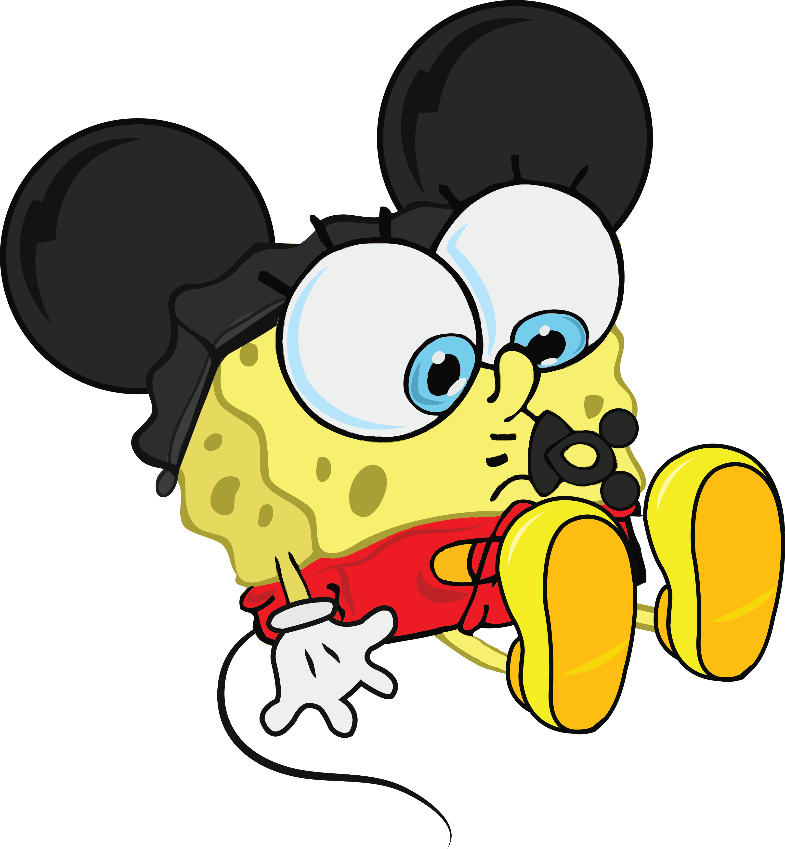 Baby Clipart Spongebob - Spongebob As A Baby (3200x3461)