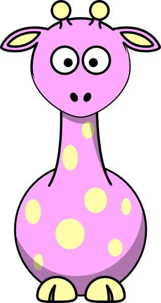 Baby Giraffe Clip Art - Cartoon Giraffe (318x597)