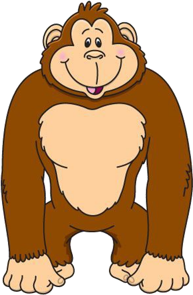 Baby Gorilla Clipart - Clipart Of A Gorilla (600x600)