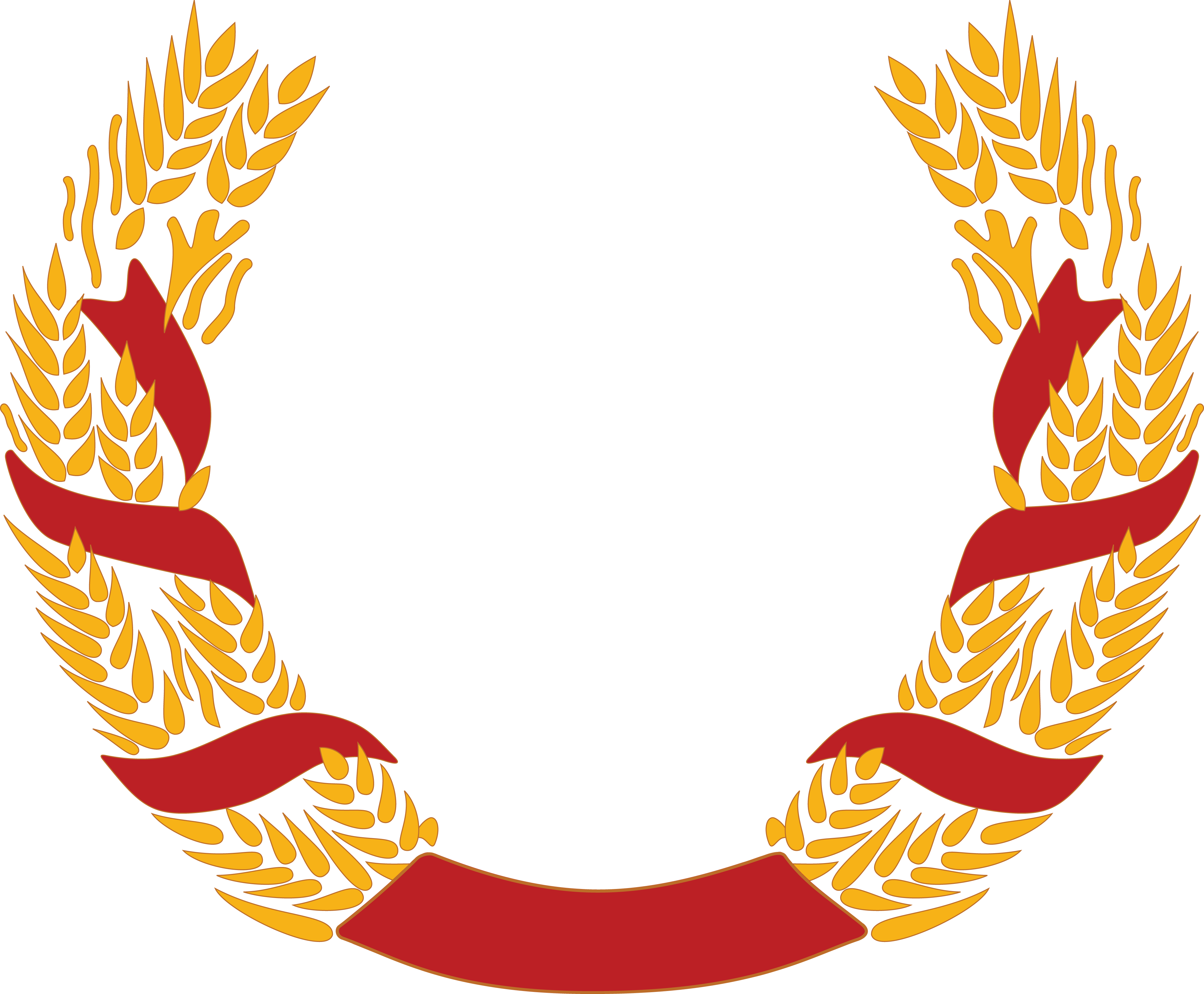 - Eps, - Svg, - Free Clipart Of A Wheat Wreath - Wheat Wreath Clipart (4000x3303)