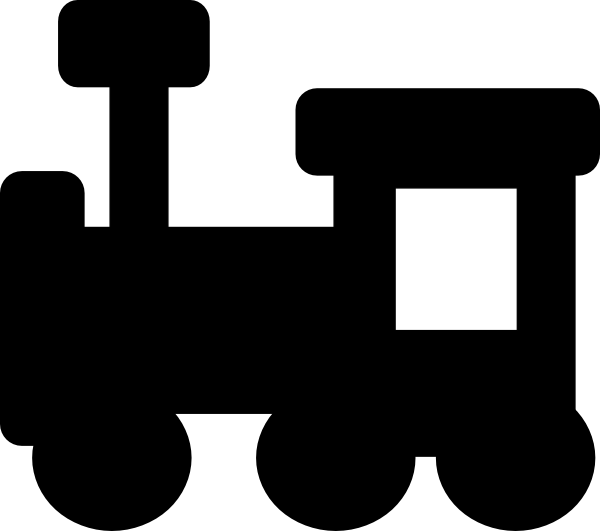 Black And White Clip Art At Clker - Train Clip Art Black (600x531)