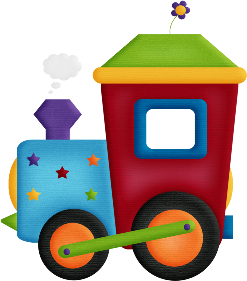 Circo - Red Cartoon Train .png (791x900)