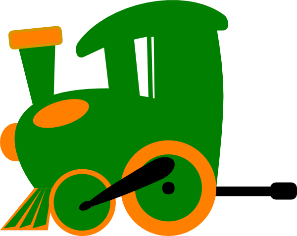 Engine Clipart Green Train - Green Train Clipart (600x477)