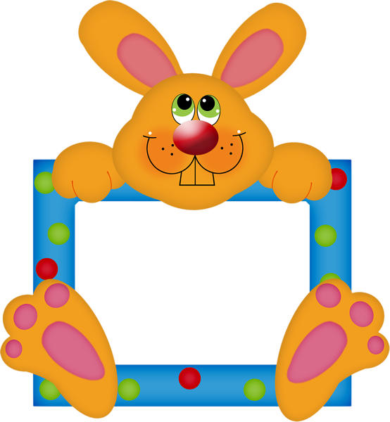 Tarralaput, Pääsiäsaskartelu, Clip Art, Kanit, Animales, - Picture Frame (554x600)