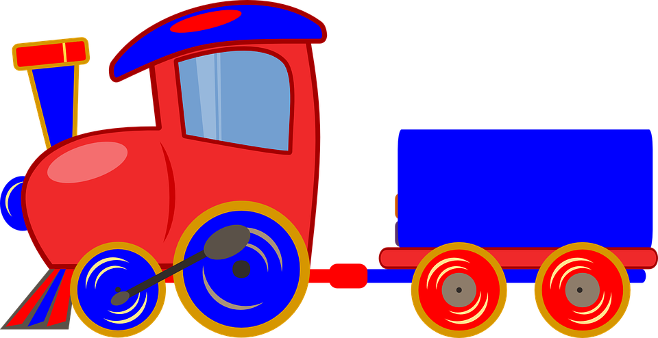 Download - Train Engine Cartoon (960x494)