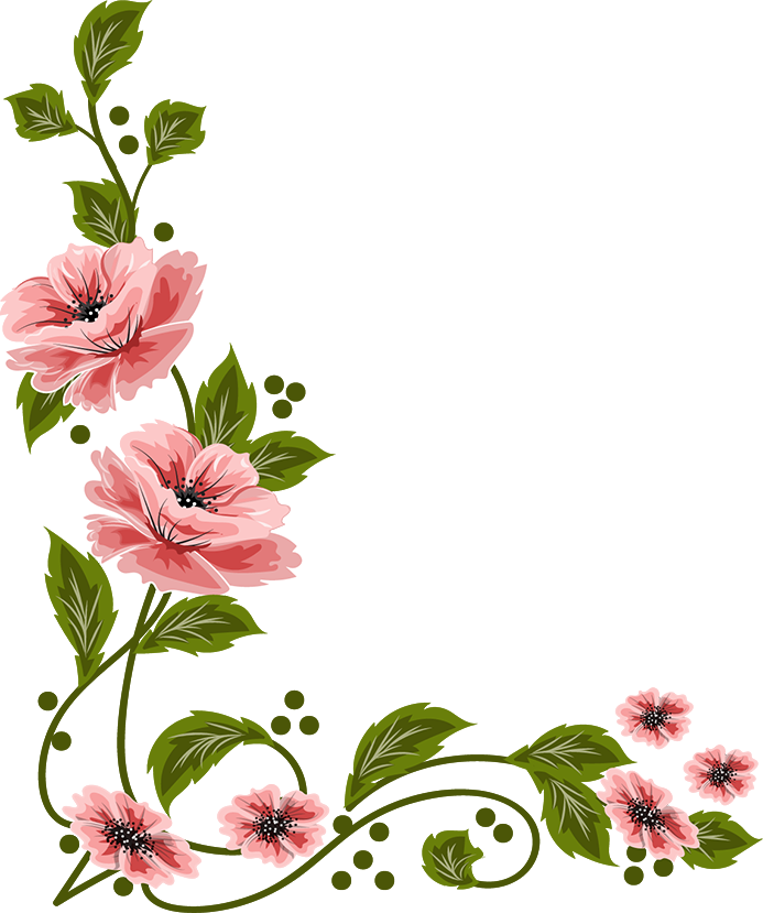 Flowers, Painting Illoustrator, Png File - Flowers Painting Layout Png (693x829)