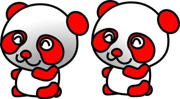 Red Panda Clip Art At Vector Clip Art - Red And White Panda (600x332)