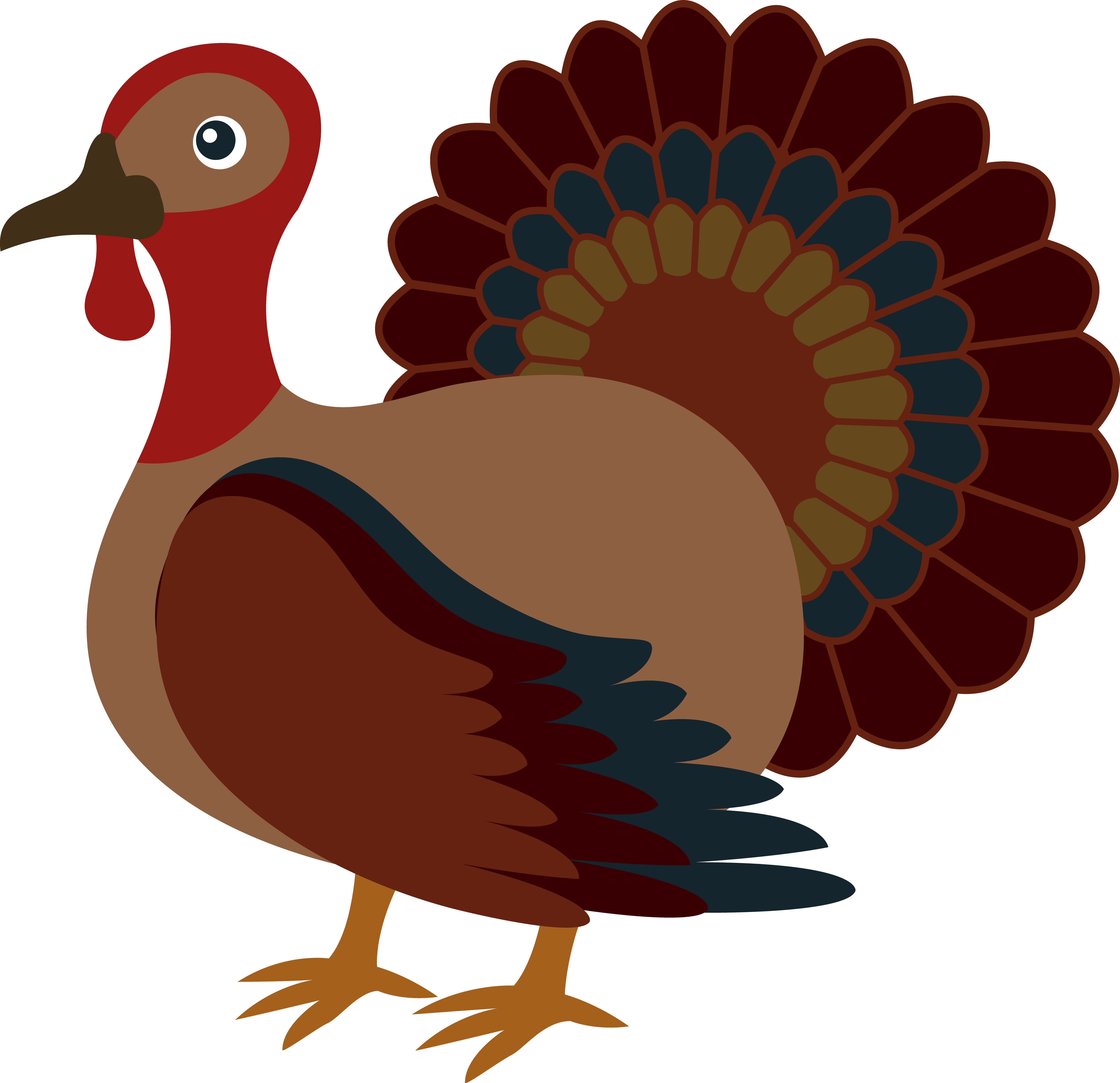 Thanksgiving Turkey Clip Art - Turkey Clipart Png (6322x6116)