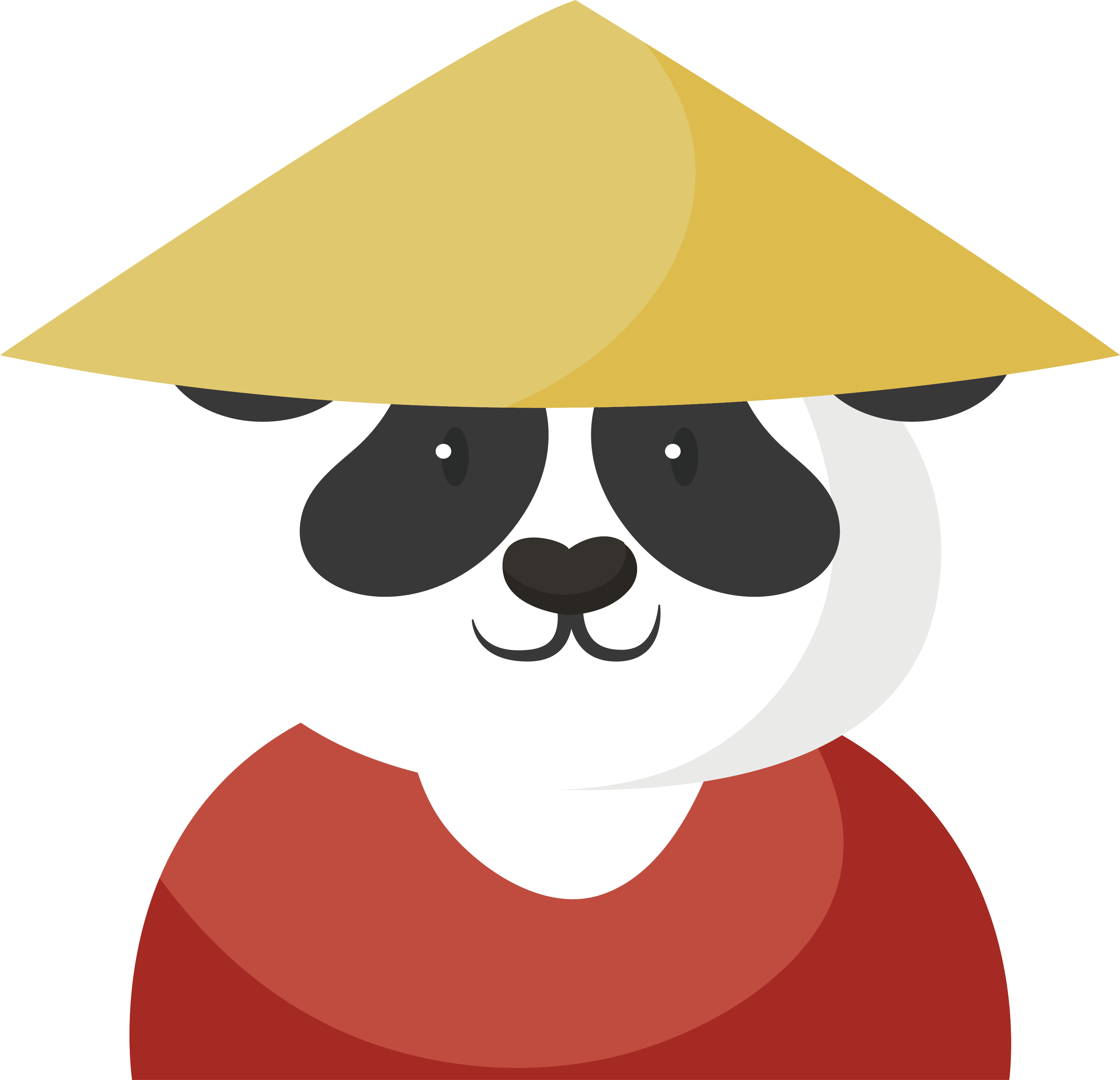 Giant Panda Cartoon Kung Fu Illustration - Kung Fu Panda Animado (3245x3129)