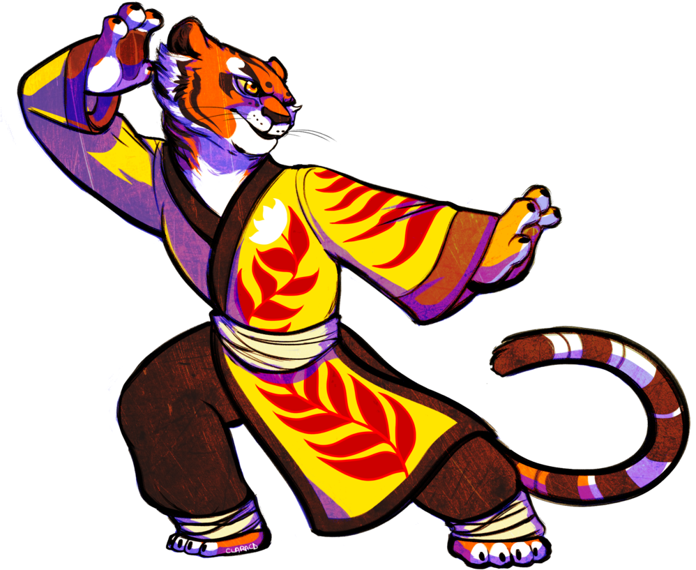 Master Tigress By Claracd Master Tigress By Claracd - Cartoon (1024x847)