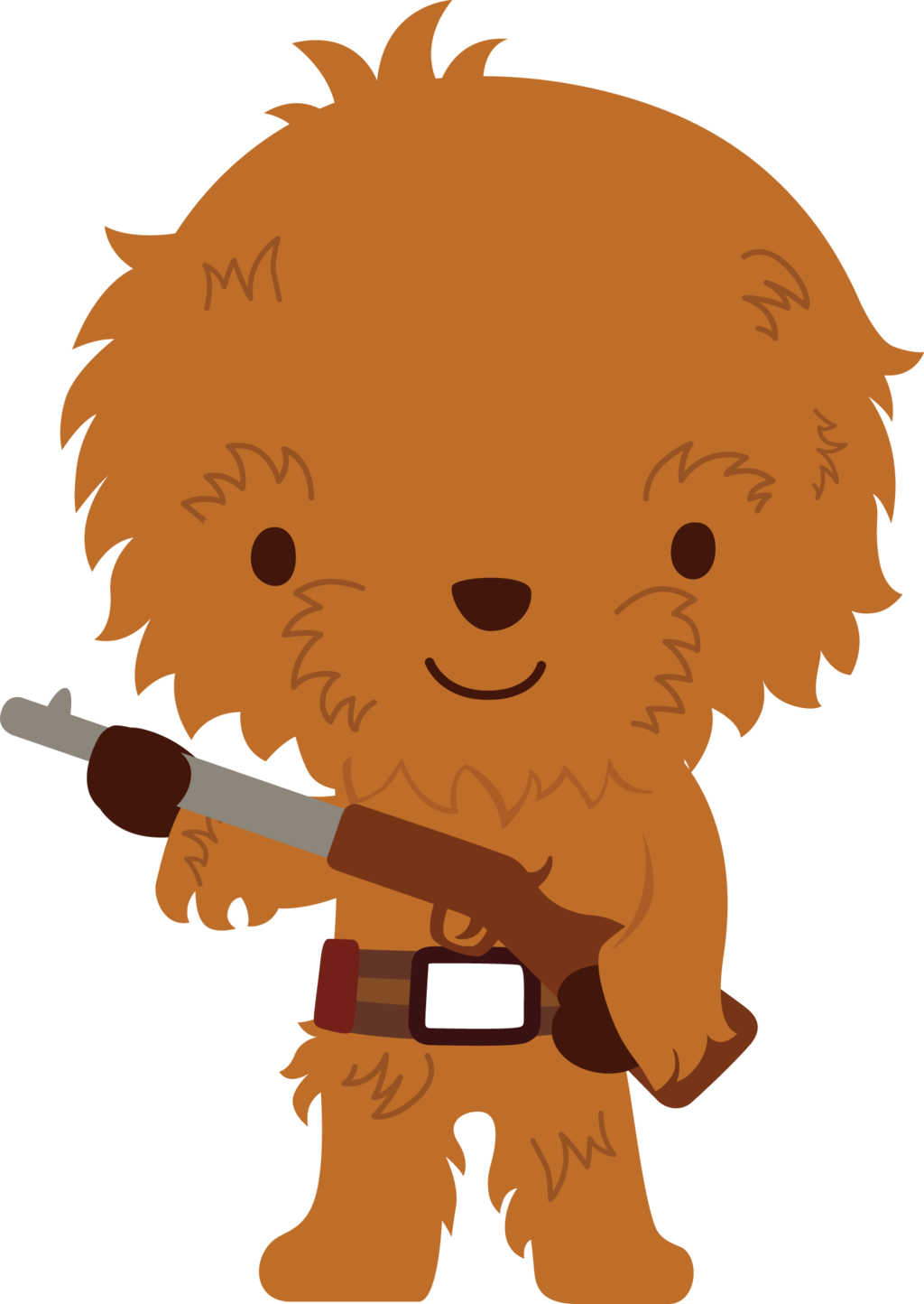 Star Wars - Minus - Chewbacca Clip Art (1024x1444)