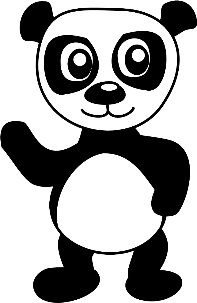Shrewd Panda Bear Pictures To Print Coloring Pages - Panda Bear Bear Cartoon (1080x1080)