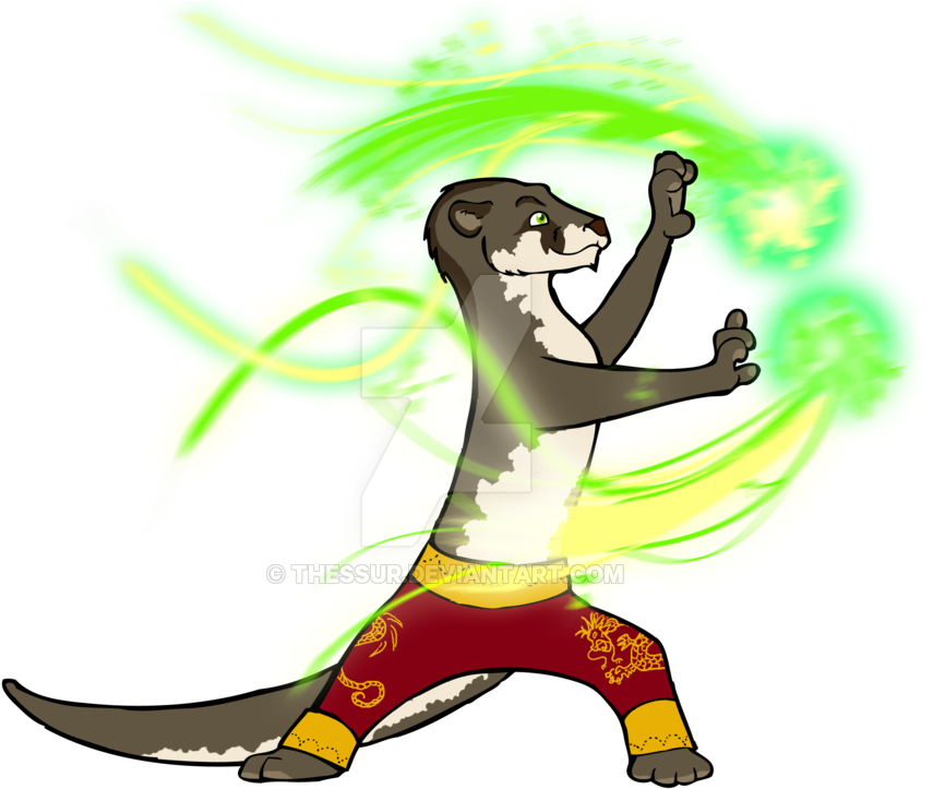 Kung Fu Otter By Thessur - Kung Fu (900x750)