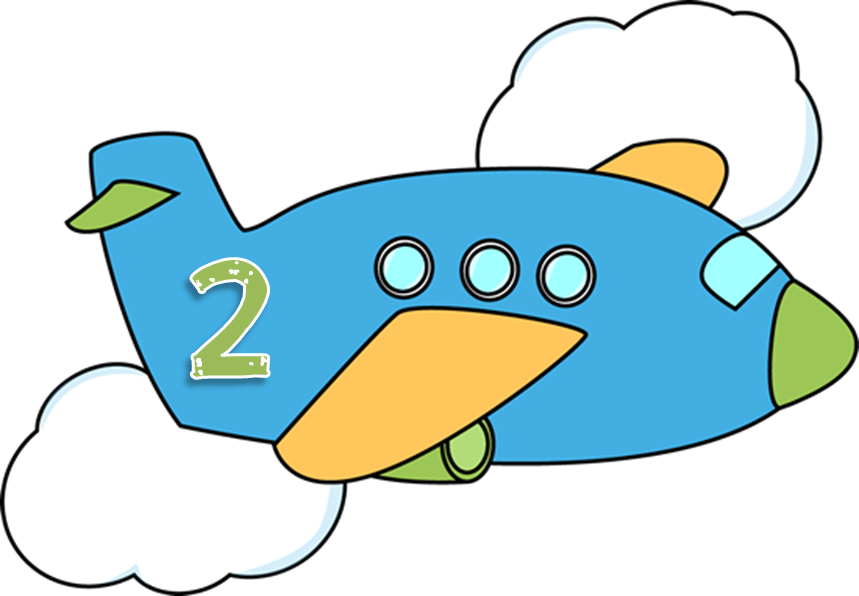 Airplane Flying Through Clouds - Airplane Clip Art (859x596)