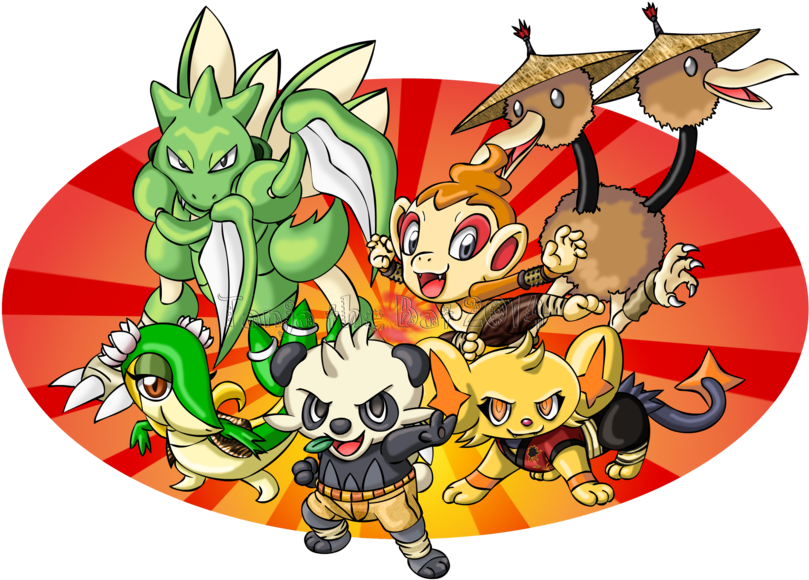 Kung-fu Pancham By Tanjathebat - Kung Fu Panda Pokemon (1024x706)