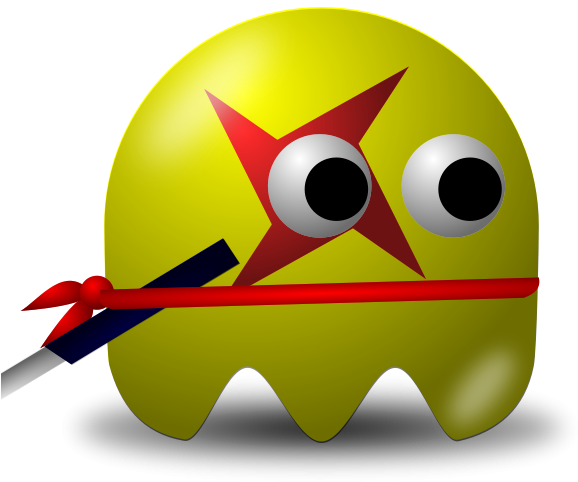 Ninja Clip Art - Pacman Kinky (600x600)