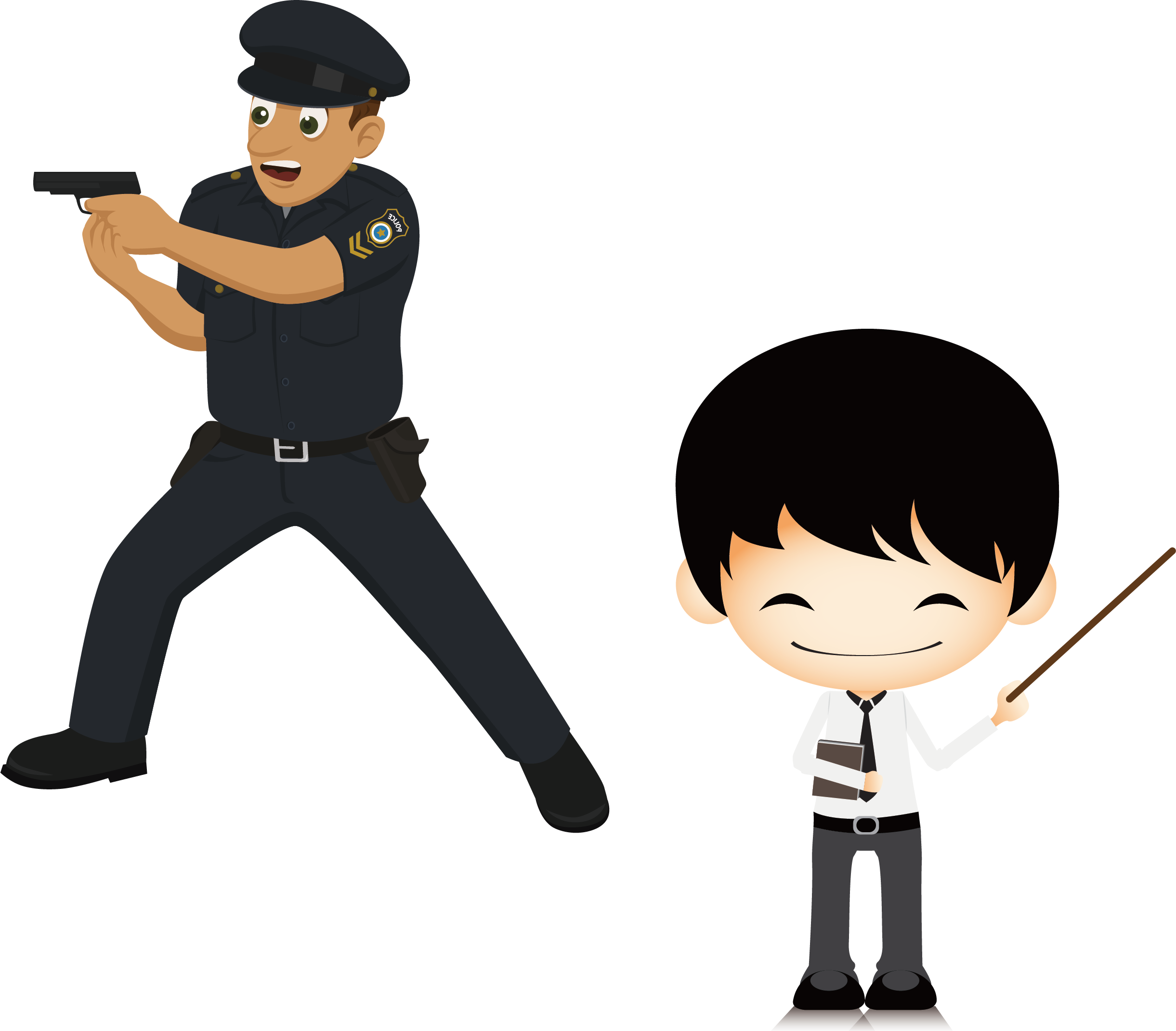 Cartoon Police Officer Clip Art - Cartoon Police Officer Clip Art (2442x2142)