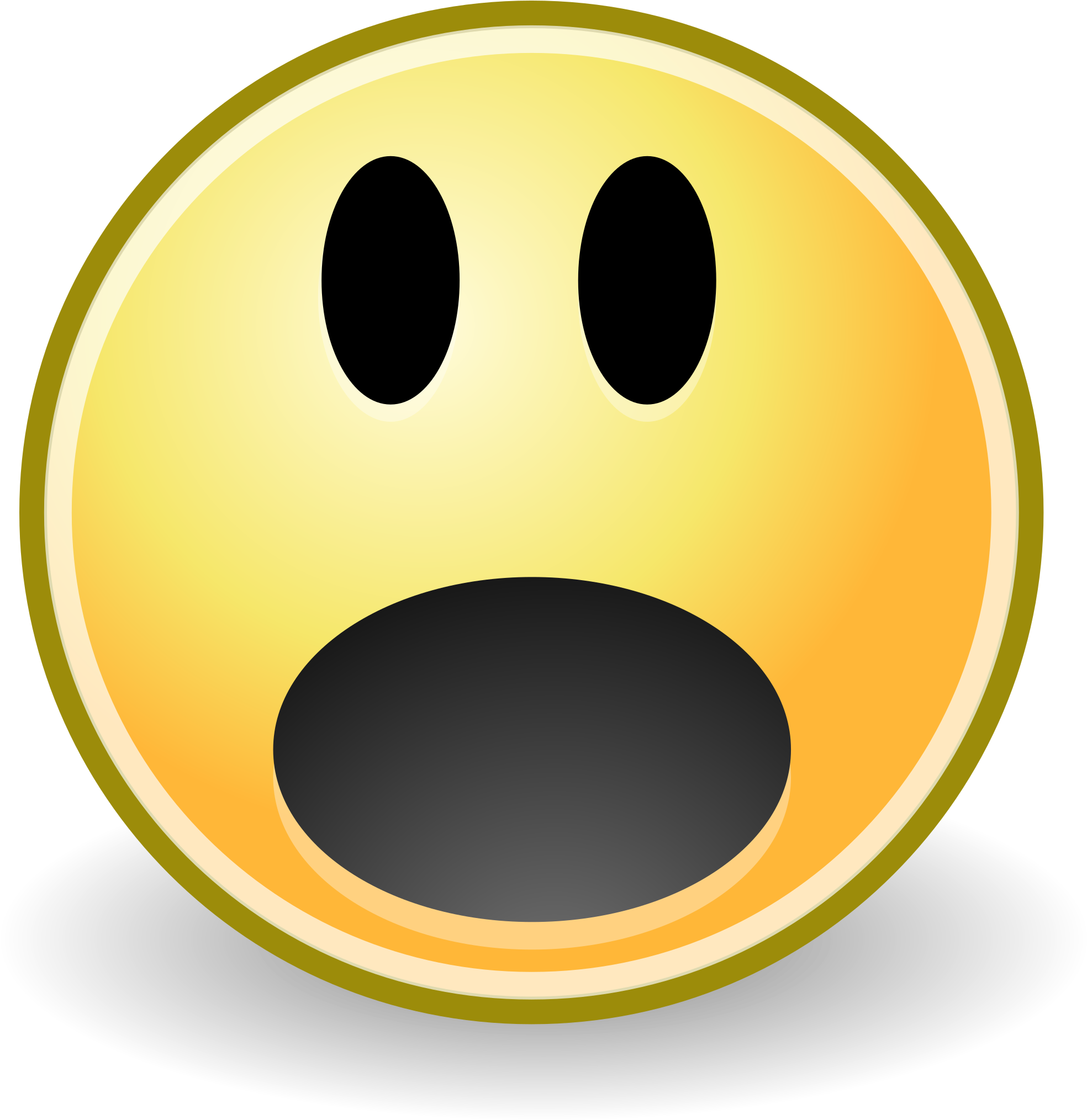 Clipart Info - Surprised Face (2400x2400)