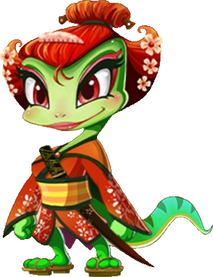 Kung Fu Ball - Kung Fu Pets Flower Frillzard (305x395)