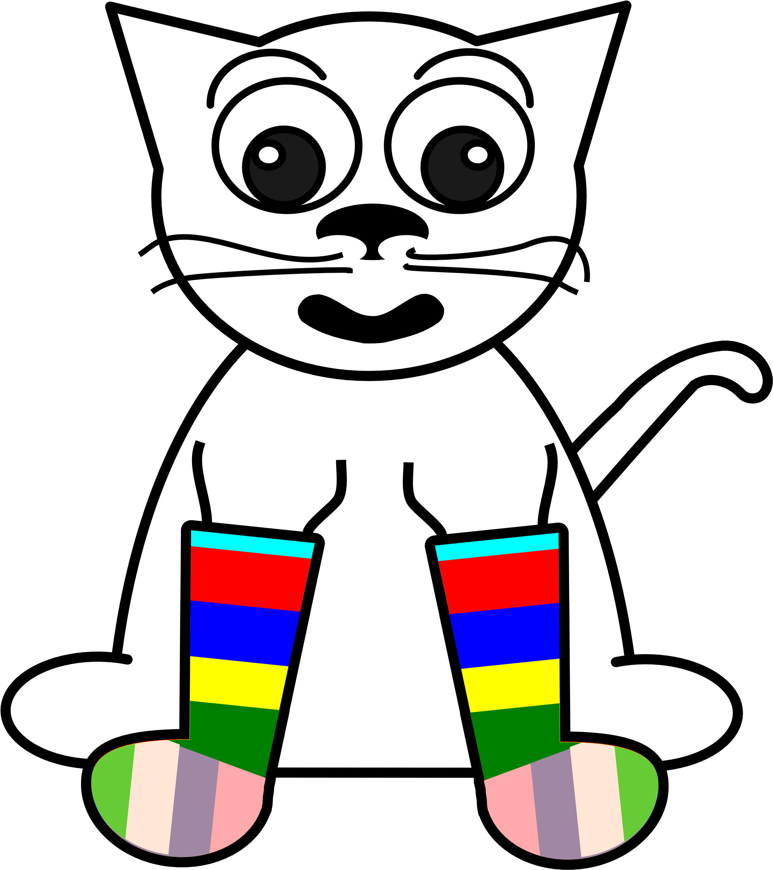Clipart Info - Silly Sock Clip Art (2555x2871)
