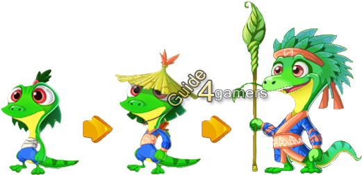 Kung Fu Pets Forest Lizard Growth - Kung Fu Pets Forest Lizard (550x260)