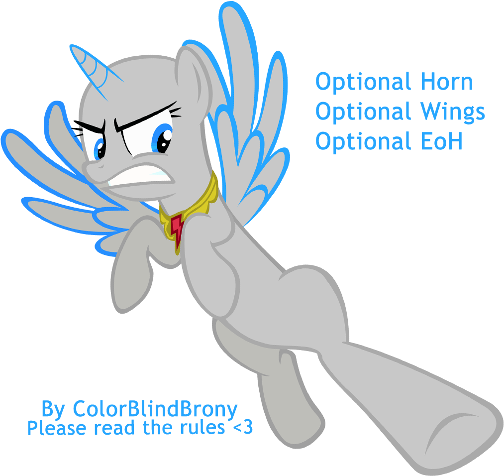 Colorblindbrony Kung Fu Pony Base - Kung Fu (1024x1024)