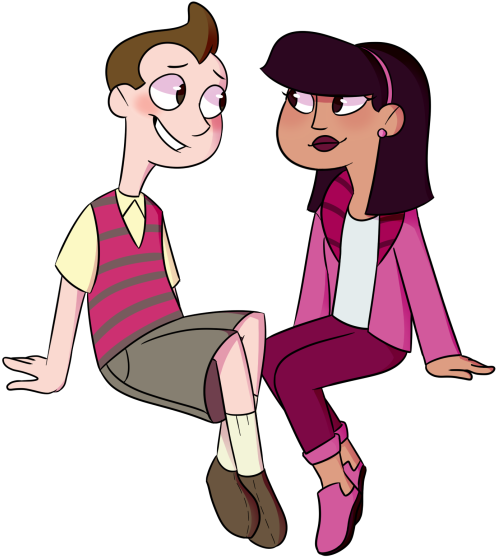 Girl Martial Arts Clipart - Milo Murphy's Law Milo X Amanda (500x564)