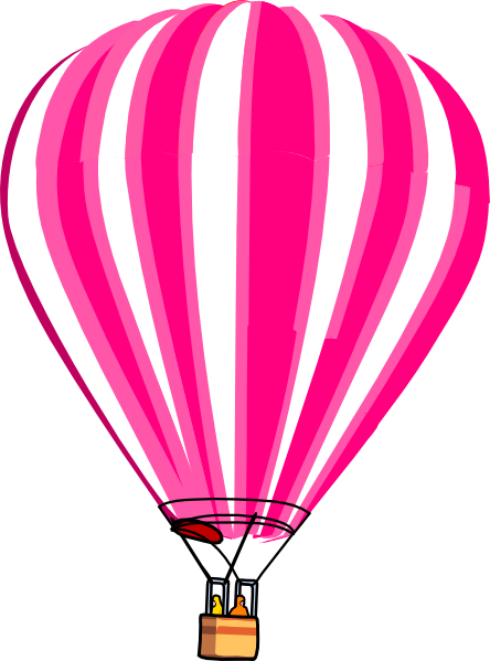 Balloon Clipart Panda - Hot Air Balloon Clip Art (444x599)