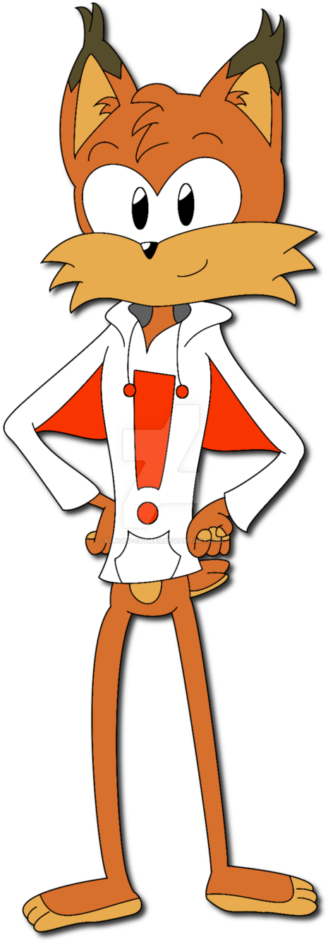 Bubsy Bobcat By Kungfu-cutman - Cartoon (559x1428)