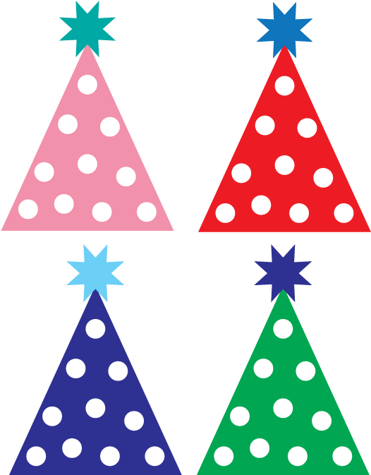 Free Party Hat Clipart - Free Printable Birthday Hats (600x700)