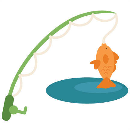 Fishing Pole - Cute Fishing Pole Clipart (432x432)