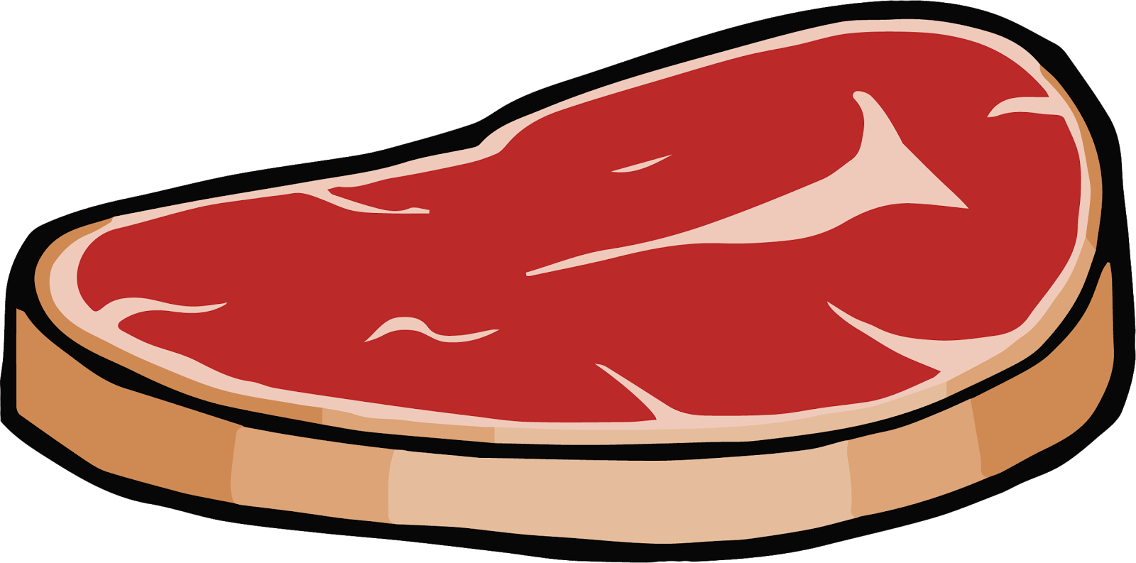 Steak Clip Art Meats Protein Clipart Clipart Kid - Red Meat Clipart (1600x793)