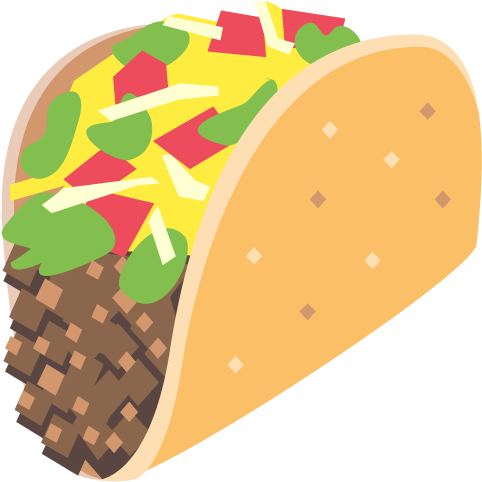 Taco - Tacos Is Bae: Taco Emoji - Blank Lined Notebook - 6x9 (512x512)