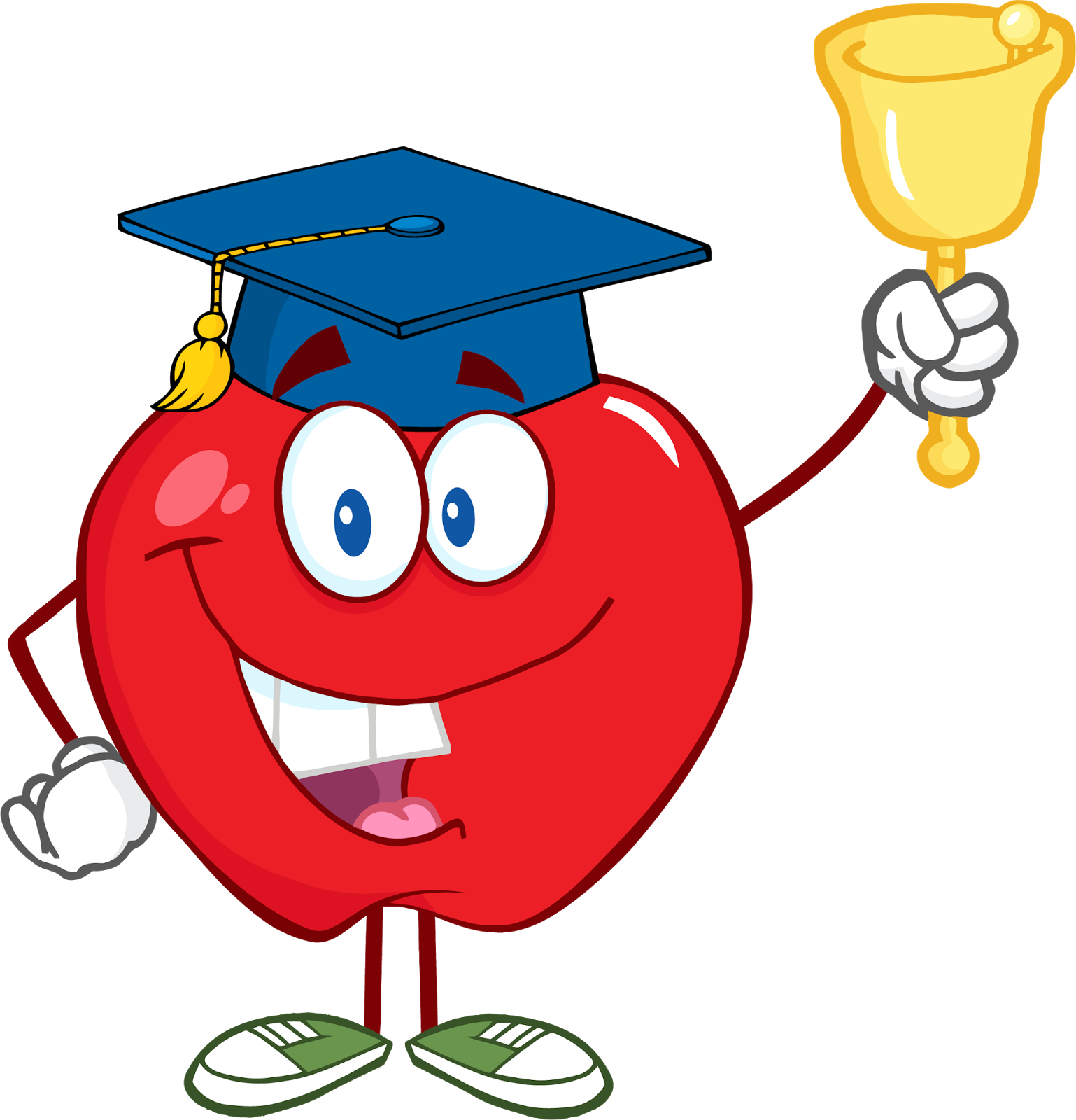 Inspiring School Apple Clip Art Medium Size - Teacher Apple Cartoon (1538x1600)