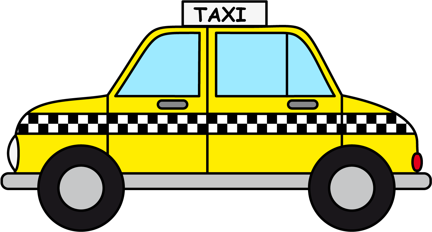 Free Animated Back To School Cliparts - New York Taxi Clipart (1592x906)