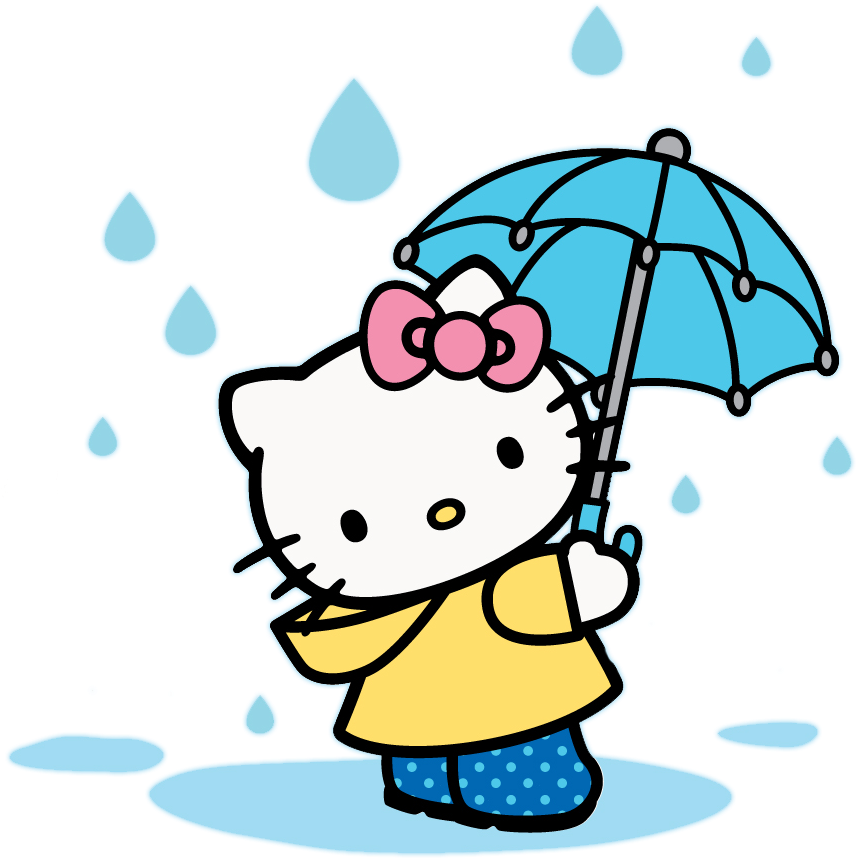 Hello Kitty On A Light Yellow Shirt For Livy - Hello Kitty Rain (925x902)