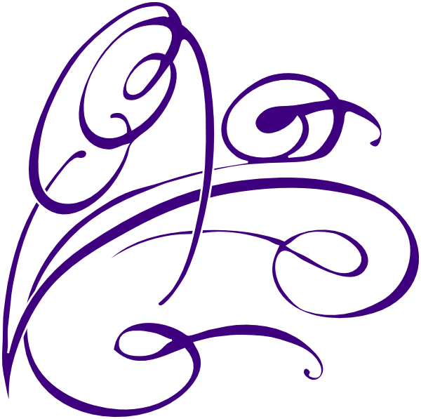 Decorative Swirl Purple Clip Art At Clker Com Vector - Swirl Clip Art (600x597)