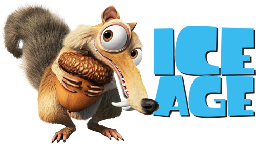 Ice Age Movie Image With Logo And Character - Ice Age Peanut (500x281)