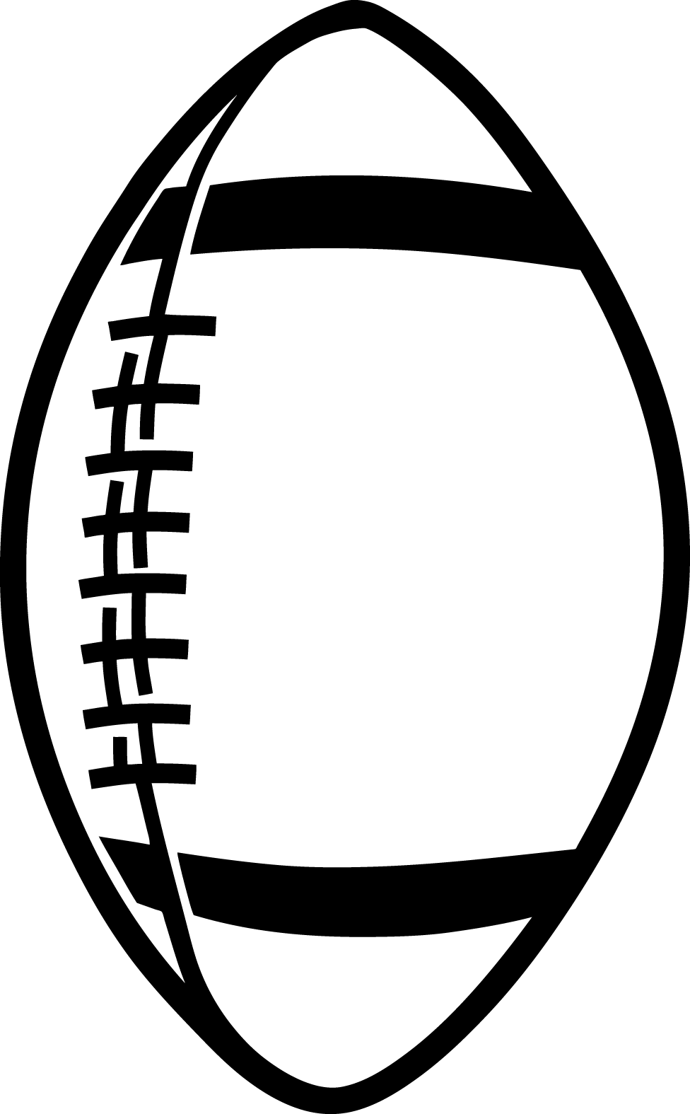 Football Clip Art U0026middot Missouri Clipart - Football Outline Png (976x1575)