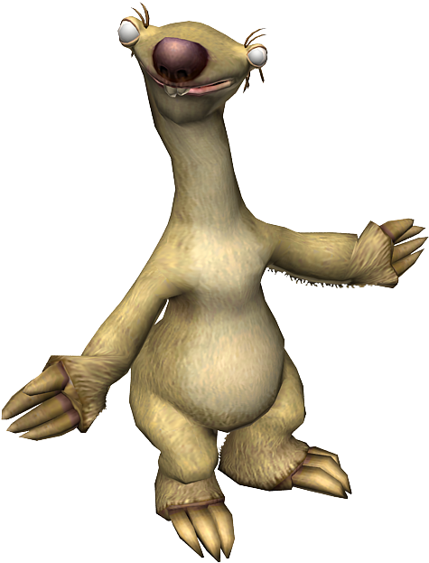 Ice Age Sid Png - Sid Ice Age Png (768x1024)