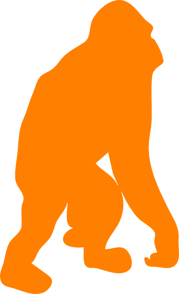 Weasel Clip Art - Orangutan Clipart (360x592)